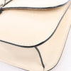 Valentino Rockstud Glam Lock Leather Chain Shoulder Bag in Beige Secondhand