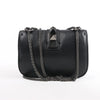 Valentino Rockstud Glam Lock Leather Chain Shoulder Bag in Black Secondhand