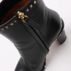 Valentino Garavani Rockstuds Leather Ankle Boots in Black, Size 37.5 EU Secondhand