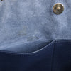 Valentino Garavani Rockstud Leather Shoulder Bag in Navy Blue Secondhand