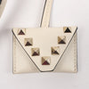 Valentino Garavani Rockstud Leather 2Way Handbag in Beige Secondhand