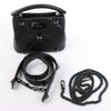 Valentino Garavani Roman Studs Leather 3-way Shoulder Bag in Black Secondhand