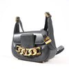 Valentino Garavani VLogo Leather Shoulder bag in Black Secondhand
