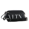 Valentino Garavani VLTN Leather Shoulder Bag in Black Secondhand