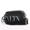 Valentino Garavani VLTN Leather Shoulder Bag in Black Secondhand