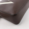 Valentino Garavani VLTN Leather Shoulder Bag in Brown Secondhand