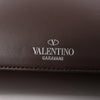 Valentino Garavani VLTN Leather Shoulder Bag in Brown Secondhand