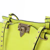 Valentino Garavani Rockstud Leather 2Way Handbag in Yellow Secondhand
