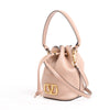 Valentino Garavani Buckets Leather 2Way Shoulder Bag in Powder Pink Secondhand