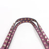 Valentino Garavani Rockstud Leather 2Way Handbag in Purple Secondhand