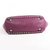 Valentino Garavani Rockstud Leather 2Way Handbag in Purple Secondhand