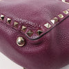 Valentino Garavani Rockstud Leather 2Way Handbag in Purple Secondhand