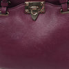 Valentino Garavani Rockstud Leather 2Way Handbag in Purple Secondhand