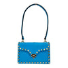 Valentino mini Rockstud turquoise leather shoulder bag