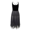 Secondhand Valentino Boutique Velvet and Chiffon Dress