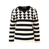 Secondhand Valentino Geometric Pattern Jacquard Sweatshirt - '10s