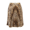 Secondhand Valentino Miss V Leopard Print Pleated Skirt 