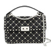 Valentino Rockstud Spike Chain 2Way Shoulder Bag in Black x White Secondhand