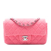 Chanel Mini Rectangular Classic Jersey Single Flap Secondhand