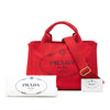 Prada Small Canvas Canapa Logo Satchel Secondhand