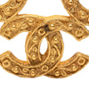 Chanel Gold Plated Triple CC Brooch Secondhand