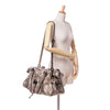 Burberry Small Metallic Calfskin Curzon Satchel Secondhand