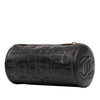 Chanel CC Chocolate Bar Lambskin Barrel Cosmetic Pouch Secondhand