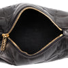 Chanel CC Chocolate Bar Lambskin Barrel Cosmetic Pouch Secondhand