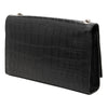 Saint Laurent Medium Croc Embossed Leather Monogram Kate Tassel Crossbody Secondhand