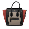 Celine Micro Tricolor Leather Luggage Tote Secondhand