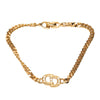 Dior Gold Plated Crystal CD Chain Bracelet Secondhand