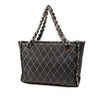 Chanel CC Quilted Calfskin Tweedy Shopping Tote Secondhand