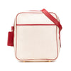 Hermès Toile and Clemence Victoria Messenger Bag Secondhand