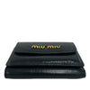 Miu Miu Leather Logo Trifold Wallet Secondhand