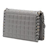 Chanel Small Lambskin Chocolate Bar CC Piercing Studded Chain Flap Secondhand