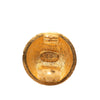 Chanel CC Gold Plated Textured Dome Clip On Earrings Secondhand