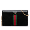 Gucci Medium Suede Ophidia Web Chain Shoulder Bag Secondhand