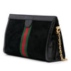 Gucci Medium Suede Ophidia Web Chain Shoulder Bag Secondhand