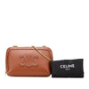 Celine Smooth Calfskin Cuir Triomphe Clutch on Chain Secondhand