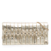 Chanel CC Metallic Pleated Lambskin Chain Link Shoulder Bag Secondhand