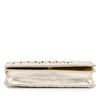 Chanel CC Metallic Pleated Lambskin Chain Link Shoulder Bag Secondhand