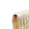 Chanel CC Metallic Pleated Lambskin Chain Link Shoulder Bag Secondhand