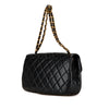 Chanel Quilted Lambskin Half Moon Single Flap Secondhand