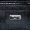 Prada Studded Denim Canapa Logo Tote Secondhand
