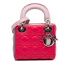 Secondhand Dior Mini Tricolor Lambskin Cannage Lady Dior