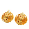 Chanel CC Gold Plated Clip On Earrings Secondhand