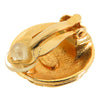 Chanel CC Gold Plated Clip On Earrings Secondhand