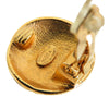 Chanel CC Gold Plated Clip On Earrings Secondhand