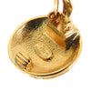 Chanel CC Gold Plated Clip On Earrings Secondhand