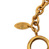 Chanel CC Gold Plated Rhombus Medallion Pendant Necklace Secondhand